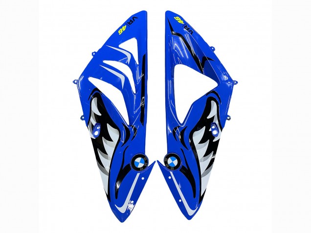 2009-2014 BMW S1000RR Motorcycle Fairings - Blue Yellow Red Black Shark VR 46 UK