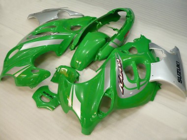 2004-2006 Suzuki GSX600F/GSX750F Motorcycle Fairings - Green Silver Katana UK