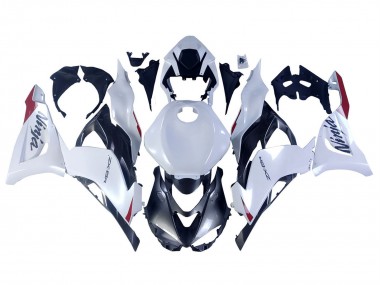 2023-2025 Kawasaki ZX6R Motorcycle Fairings - Pearl White Black Red UK