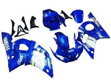 1998-2002 Yamaha YZF 600 R6 Motorcycle Fairings - Blue White UK