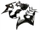 2006-2009 Yamaha YZF R6S Motorcycle Fairings - Glossy Black White Decals UK