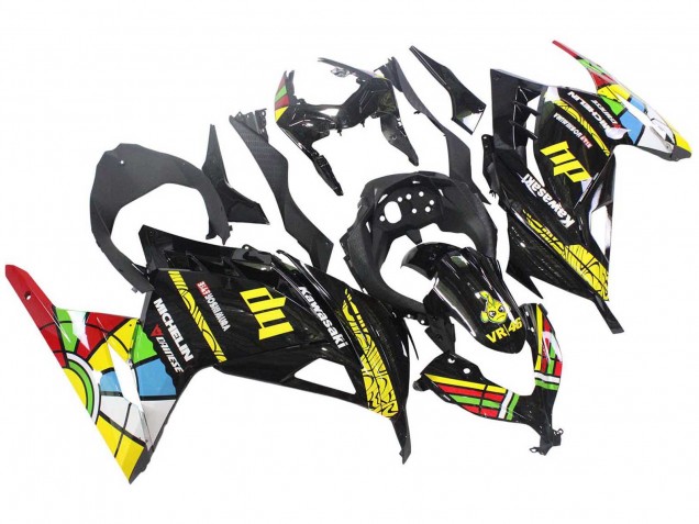 2013-2024 Kawasaki EX300 Motorcycle Fairings - Glossy Black Yellow Red Green Blue White UK