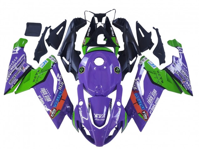 2006-2011 Aprilia RS125 Motorcycle Fairings - Purple Green Red UK