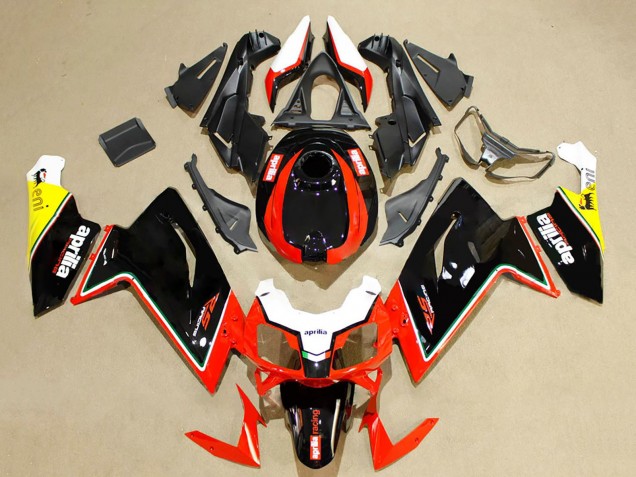 2006-2011 Aprilia RS125 Motorcycle Fairings - Red Black White Yellow UK