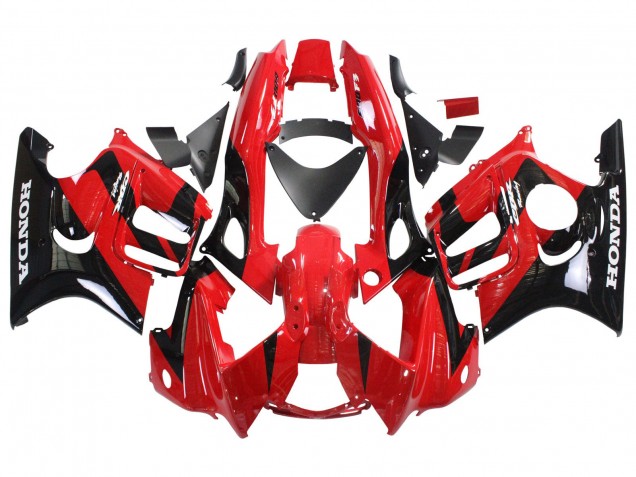 1997-1998 Honda CBR600 F3 Motorcycle Fairings - Red Glossy Black UK