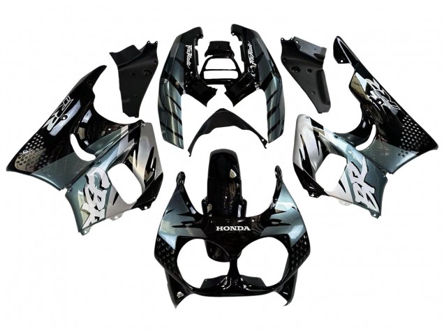 1992-1993 Honda CBR900RR 893 Motorcycle Fairings - Silver Glossy Black UK