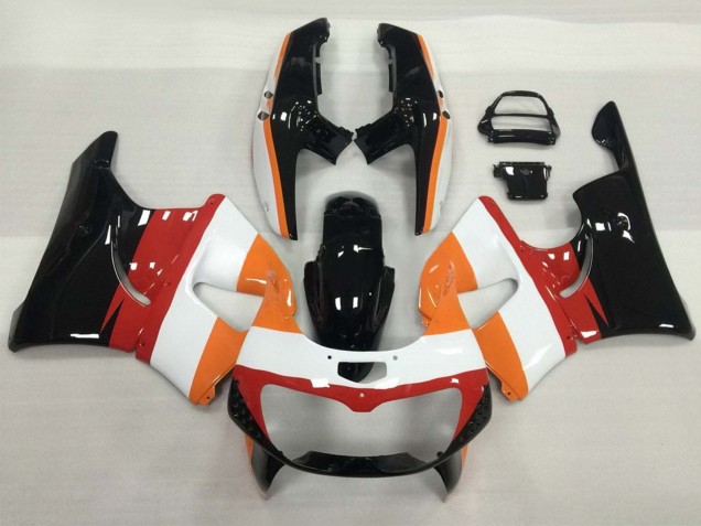 1994-1995 Honda CBR900RR 893 Motorcycle Fairings - Orange White Red Glossy Black UK