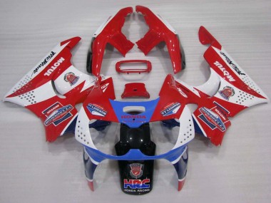 1994-1995 Honda CBR900RR 893 Motorcycle Fairings - White Red Light Blue Motul UK