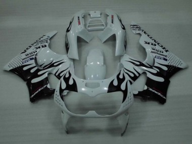 1994-1995 Honda CBR900RR 893 Motorcycle Fairings - White Glossy Black Flame UK