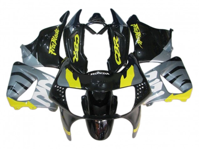 1998-1999 Honda CBR900RR 919 Motorcycle Fairings - Silver Yellow Glossy Black Fireblade UK