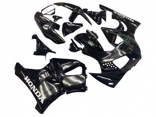1998-1999 Honda CBR900RR 919 Motorcycle Fairings - Glossy Black White Decals UK