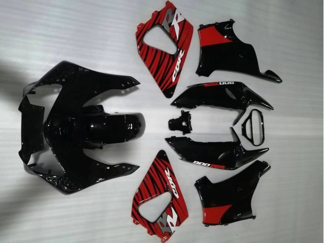 1998-1999 Honda CBR900RR 919 Motorcycle Fairings - Red Glossy Black UK