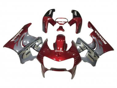 1998-1999 Honda CBR900RR 919 Motorcycle Fairings - Dark Red Grey UK