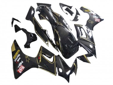 2002-2006 Honda CBR125R Motorcycle Fairings - Glossy Black Gold UK