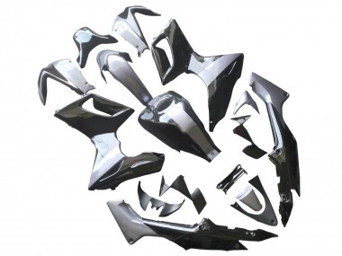 2002-2006 Honda CBR125R Motorcycle Fairings - Silver Glossy Black UK