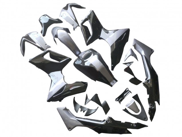 2002-2006 Honda CBR125R Motorcycle Fairings - Silver Glossy Black UK