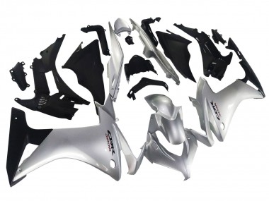 2013-2015 Honda CBR500R Motorcycle Fairing - Silver Glossy Black UK