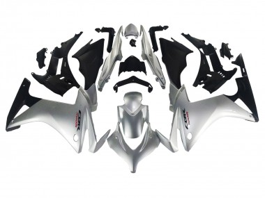2013-2015 Honda CBR500R Motorcycle Fairing - Silver Glossy Black UK