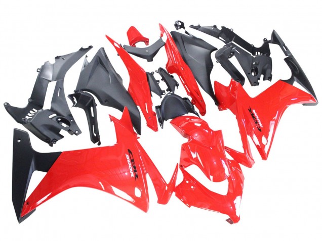 2013-2015 Honda CBR500R Motorcycle Fairings - Red Matte Black UK
