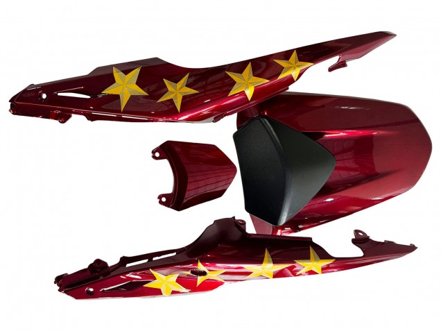 2013-2015 Honda CBR500R Motorcycle Fairings - Red Blue Yellow Star UK