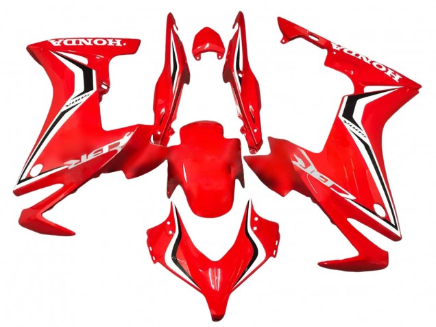 2013-2015 Honda CBR500R Motorcycle Fairings - Red White Black Stripe UK