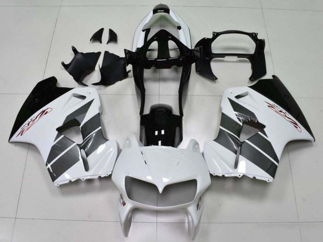 1998-2001 Honda VFR 800 Motorcycle Fairings - White Black UK