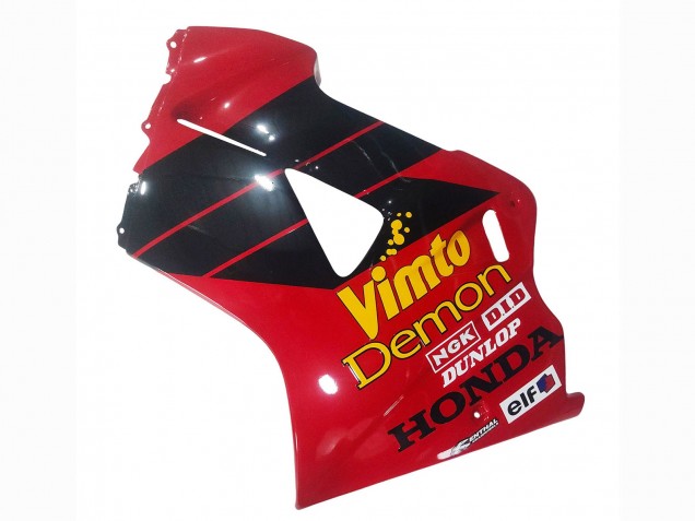 1998-2001 Honda VFR 800 Motorcycle Fairings - Red White Glossy Black Vimto UK
