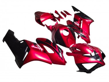 2004-2005 Honda CBR1000RR Motorcycle Fairings - Red Glossy Black Stripe UK