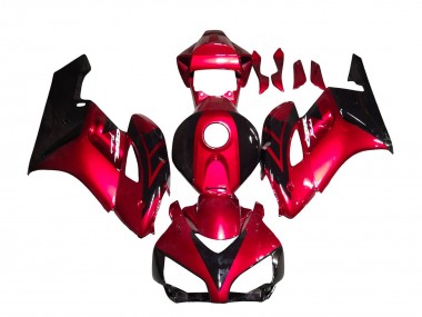 2004-2005 Honda CBR1000RR Motorcycle Fairings - Red Glossy Black Stripe UK