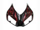 2006-2007 Honda CBR1000RR Motorcycle Fairing - Glossy Black Red Flame UK