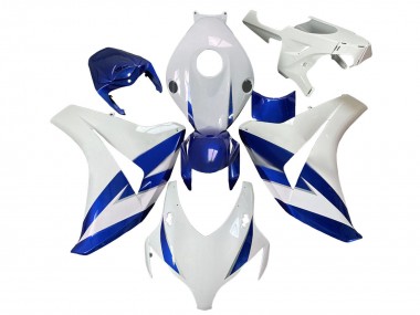 2008-2011 Honda CBR1000RR Motorcycle Fairings - White Blue UK