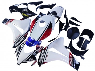 2008-2011 Honda CBR1000RR Motorcycle Fairings - White Red Blue Black Star Lee Carrera UK