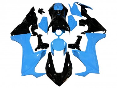 2017-2023 Honda CBR1000RR Motorcycle Fairings - Blue Glossy Black UK
