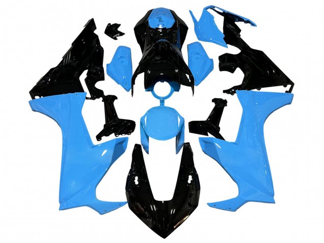 2017-2023 Honda CBR1000RR Motorcycle Fairings - Blue Glossy Black UK
