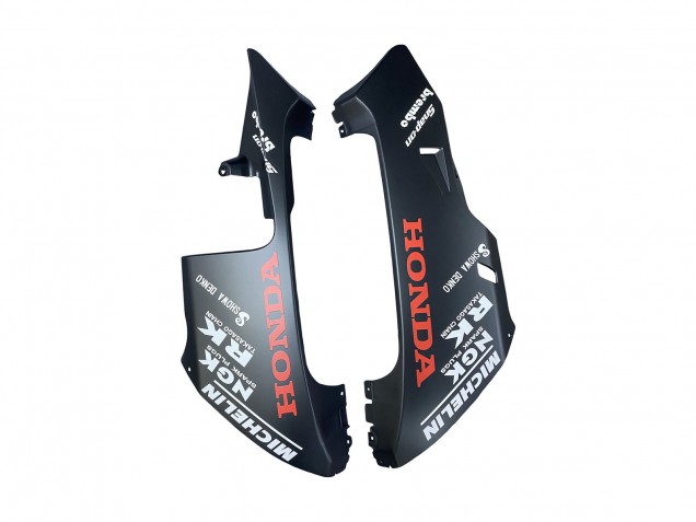 2003-2004 Honda CBR600RR Motorcycle Fairings - Matte Black Orange Repsol Rossi 46 UK