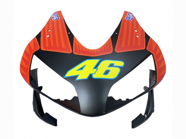 2003-2004 Honda CBR600RR Motorcycle Fairings - Matte Black Orange Repsol Rossi 46 UK