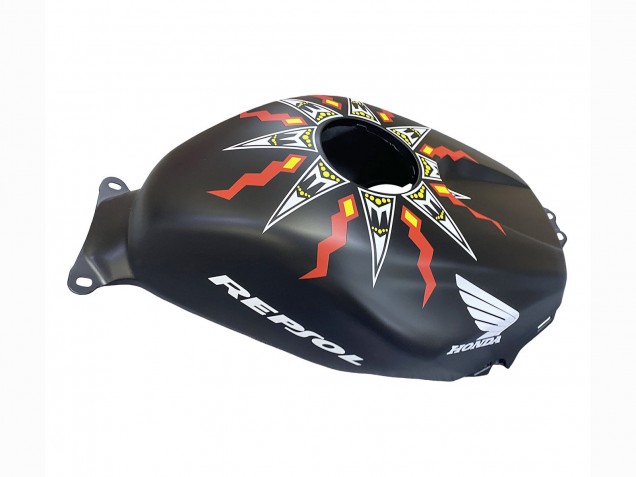 2003-2004 Honda CBR600RR Motorcycle Fairings - Matte Black Orange Repsol Rossi 46 UK