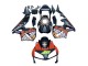 2003-2004 Honda CBR600RR Motorcycle Fairings - Matte Black Orange Repsol Rossi 46 UK