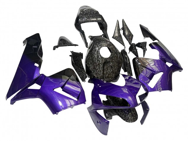 2003-2004 Honda CBR600RR Motorcycle Fairings - Purple Black Forged Carbon Fiber UK