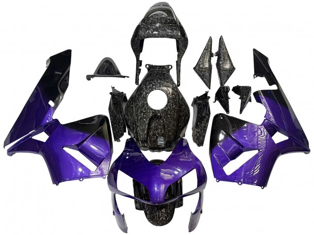 2003-2004 Honda CBR600RR Motorcycle Fairings - Purple Black Forged Carbon Fiber UK