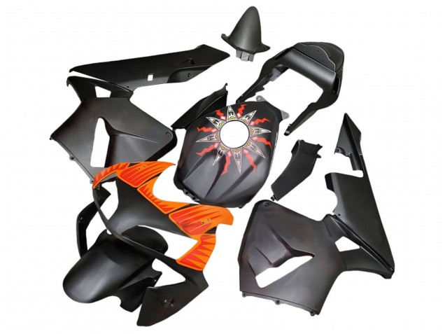 2003-2004 Honda CBR600RR Motorcycle Fairings - Matte Black Orange UK
