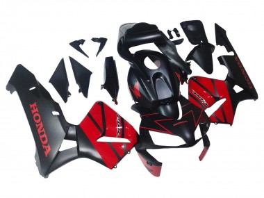 2003-2004 Honda CBR600RR Motorcycle Fairings - Red Glossy Black Matte Black UK