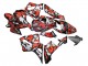 2005-2006 Honda CBR600RR Motorcycle Fairings - Black with Red Grey Camouflage UK