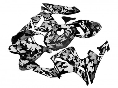 2005-2006 Honda CBR600RR Motorcycle Fairings - Black White Grey Camouflage UK