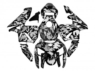 2005-2006 Honda CBR600RR Motorcycle Fairings - Black White Grey Camouflage UK