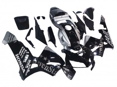 2005-2006 Honda CBR600RR Motorcycle Fairings - Black Silver SevenStars UK