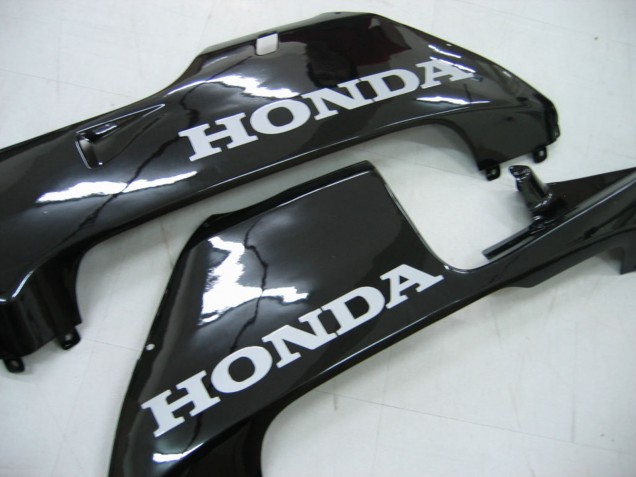 2005-2006 Honda CBR600RR Motorcycle Fairings - Glossy Black Grey Flame UK