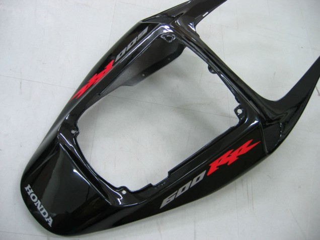 2005-2006 Honda CBR600RR Motorcycle Fairings - Glossy Black Grey Flame UK