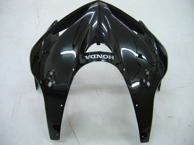 2005-2006 Honda CBR600RR Motorcycle Fairings - Glossy Black Grey Flame UK