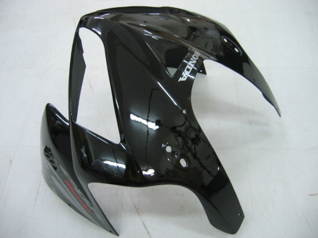 2005-2006 Honda CBR600RR Motorcycle Fairings - Glossy Black Grey Flame UK